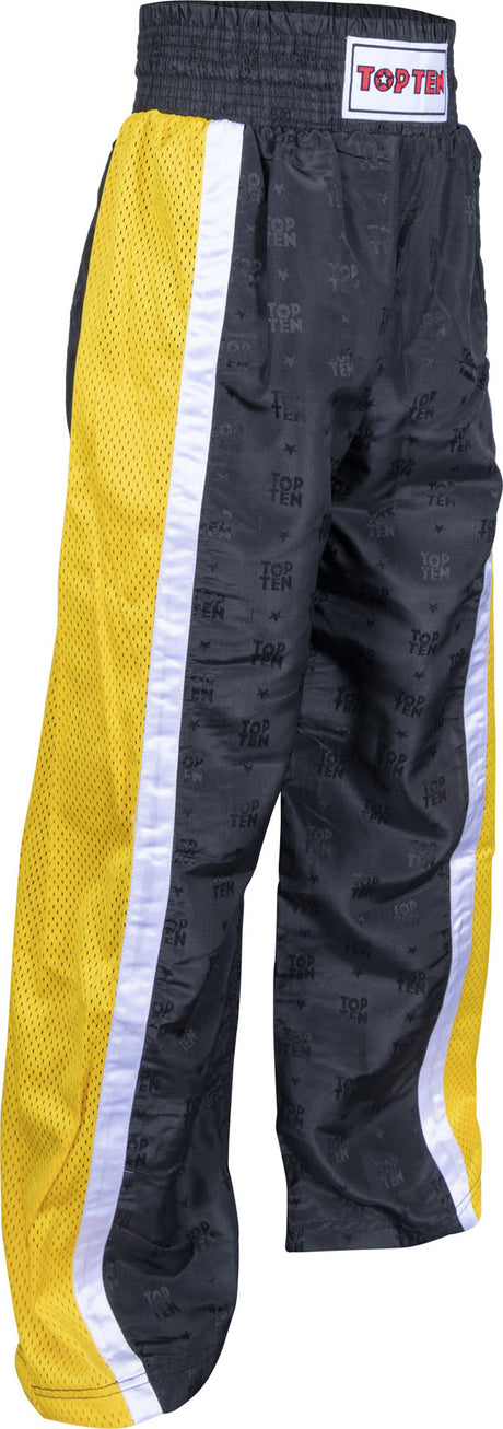 TOP TEN Kickboxing pants “Mesh” for Kids XXS = blackblack at Bytomic Trade and Wholesale