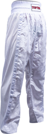 TOP TEN Kickboxing pants “Mesh” for Kids XXS = blackblack White - White 160 cm S at Bytomic Trade and Wholesale