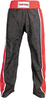 TOP TEN Kickboxing pants “Stripes” Black - Red 130 cm at Bytomic Trade and Wholesale