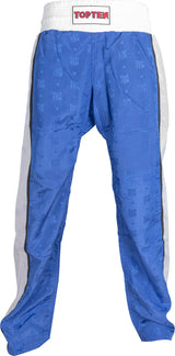 TOP TEN Kickboxing pants “Stripes” Blue - White 160 cm at Bytomic Trade and Wholesale