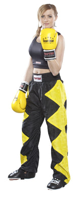 TOP TEN Kickboxing pants “Champ” = redwhite Yellow - Black 190 cm XL at Bytomic Trade and Wholesale