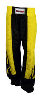 TOP TEN Kickboxing pants “Flame” = blackyellow Black - Yellow 160 cm S at Bytomic Trade and Wholesale