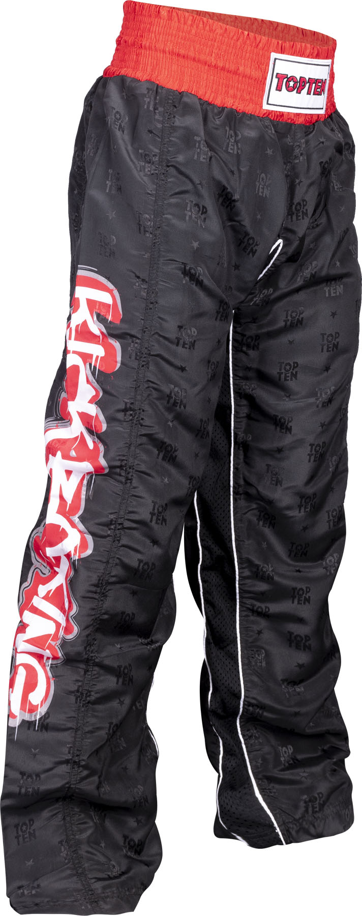 TOP TEN Kickboxing pants “Graffiti” = Black - Black 130 cm 130 at Bytomic Trade and Wholesale
