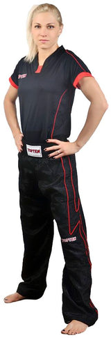 TOP TEN Kickboxing pants = blackgold Black - Red 180 cm L at Bytomic Trade and Wholesale
