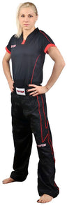 TOP TEN Kickboxing pants = blackgold Black - Red 180 cm L at Bytomic Trade and Wholesale