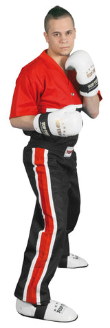 TOP TEN TShirt VNeck for kickboxing “Superfighter Collection” Red - Black 140 cm 140 at Bytomic Trade and Wholesale