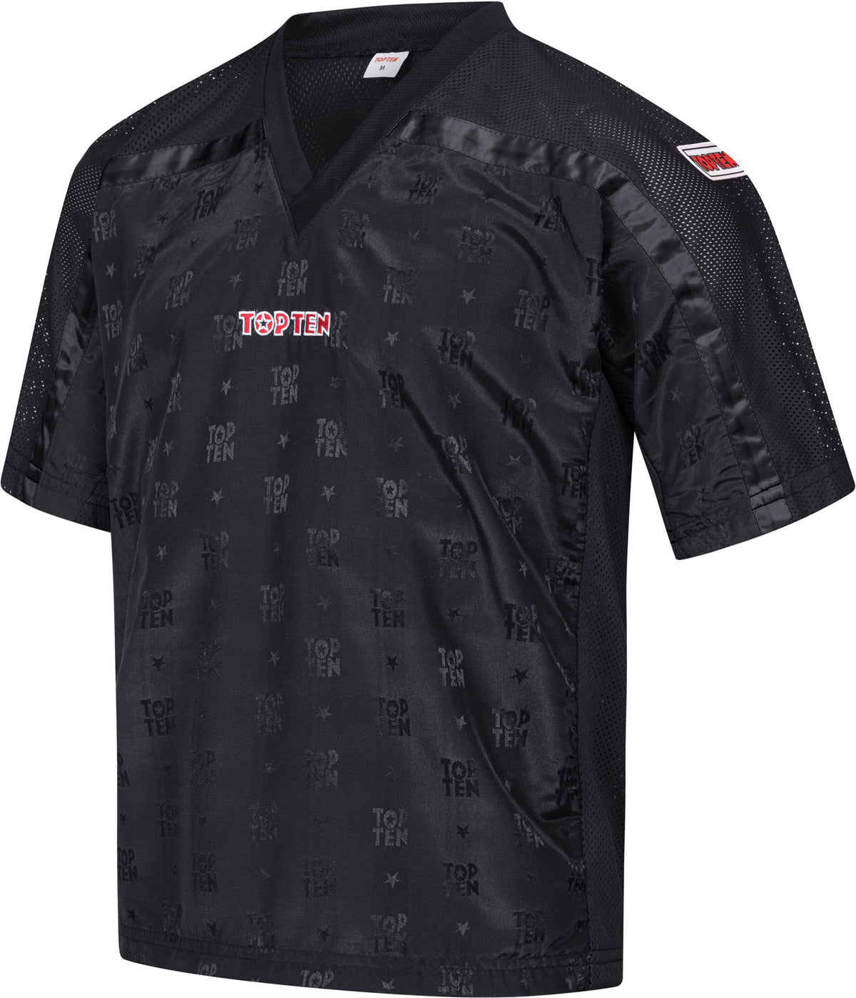TOP TEN TShirt for kickboxing “Mesh” blackblack with WAKO label at Bytomic Trade and Wholesale