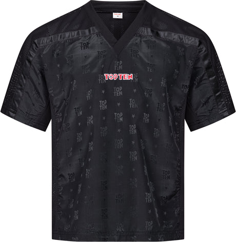 TOP TEN TShirt for kickboxing “Mesh” blackblack with WAKO label Black - Black 110 cm 110 at Bytomic Trade and Wholesale
