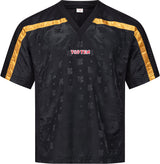 TOP TEN TShirt for kickboxing “Mesh” blackblack with WAKO label Black - Gold 130 cm 130 at Bytomic Trade and Wholesale