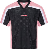 TOP TEN TShirt for kickboxing “Mesh” blackblack with WAKO label Black - Pink 130 cm 130 at Bytomic Trade and Wholesale