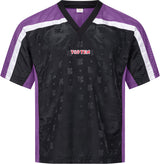 TOP TEN TShirt for kickboxing “Mesh” blackblack with WAKO label Black - Purple 130 cm 130 at Bytomic Trade and Wholesale