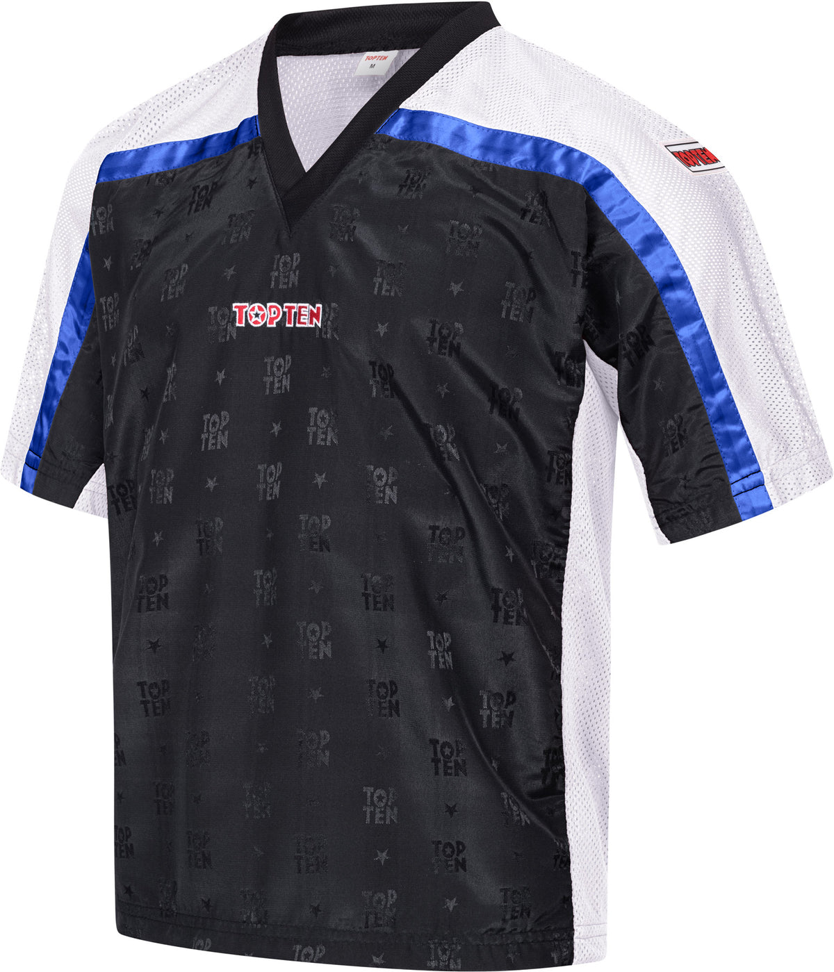 TOP TEN TShirt for kickboxing “Mesh” blackblack with WAKO label at Bytomic Trade and Wholesale