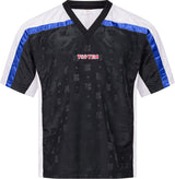 TOP TEN TShirt for kickboxing “Mesh” blackblack with WAKO label Black - White 130 cm 130 at Bytomic Trade and Wholesale