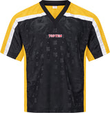TOP TEN TShirt for kickboxing “Mesh” blackblack with WAKO label Black - Yellow 130 cm 130 at Bytomic Trade and Wholesale