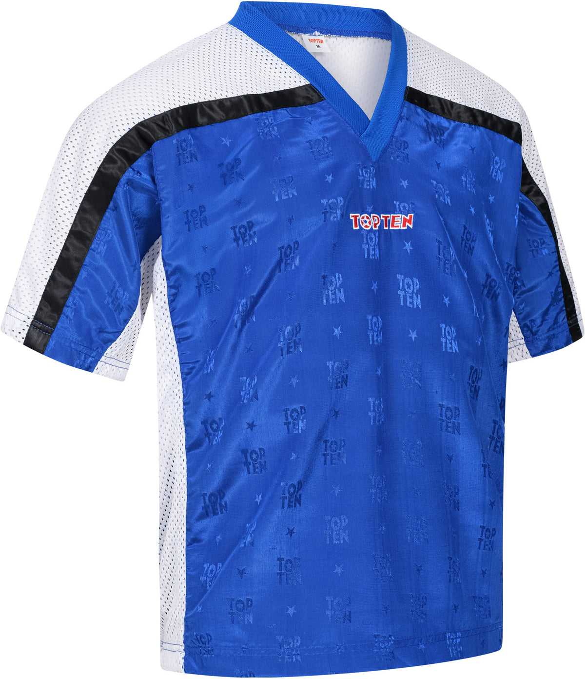 TOP TEN TShirt for kickboxing “Mesh” blackblack with WAKO label at Bytomic Trade and Wholesale
