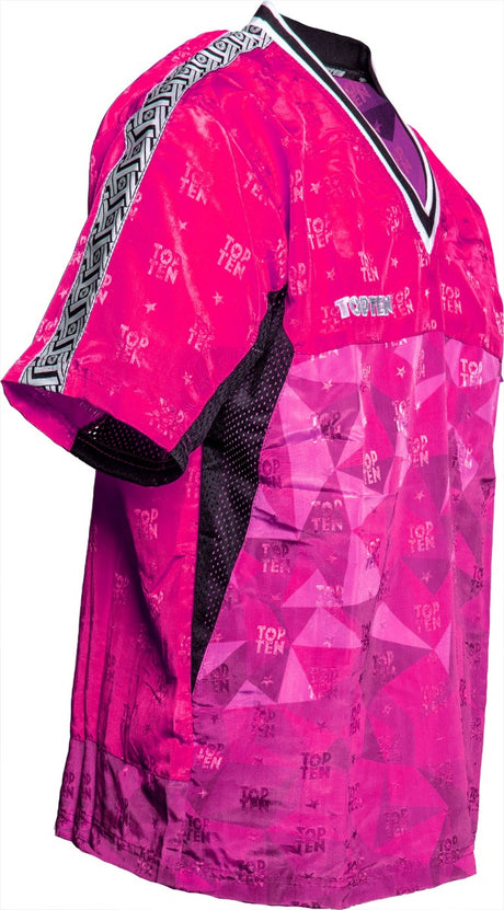TOP TEN TShirt VNeck for kickboxing “Prism” Pink 130 cm 130 at Bytomic Trade and Wholesale