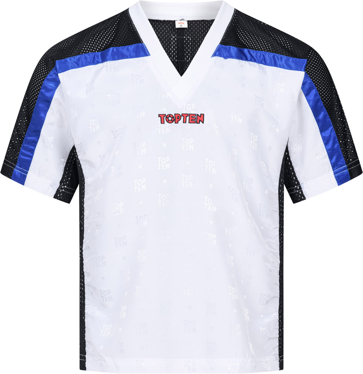TOP TEN  TShirt for kickboxing “Mesh”  blackblack   with WAKO label