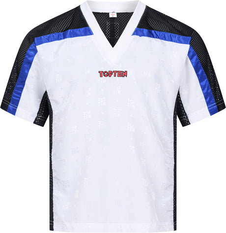 TOP TEN  TShirt for kickboxing “Mesh”  blackblack   with WAKO label