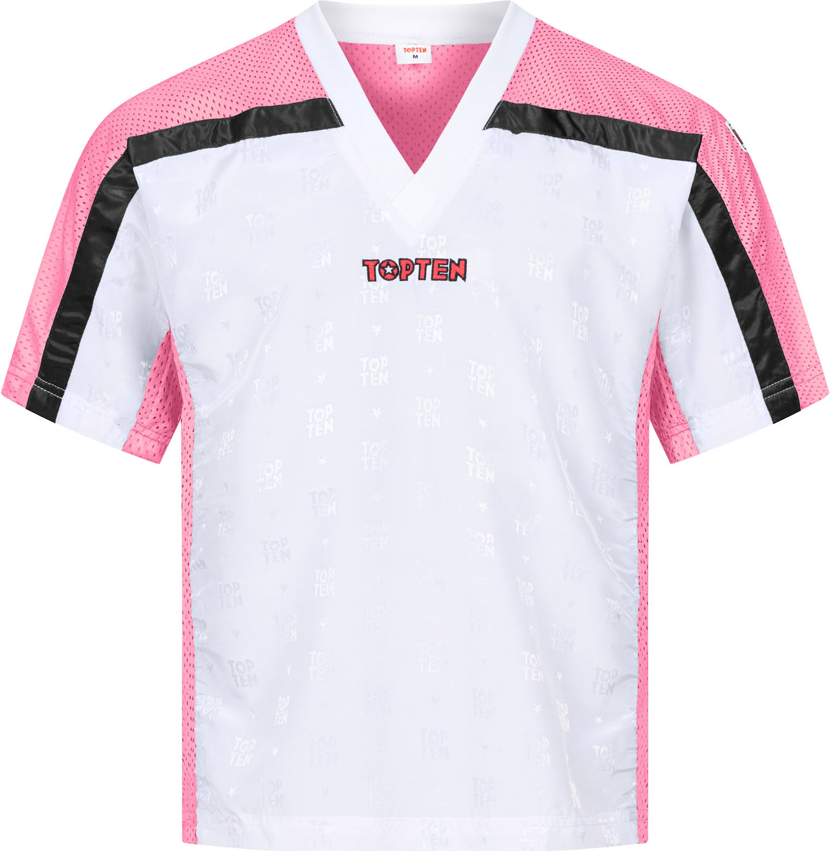 TOP TEN  TShirt for kickboxing “Mesh”  blackblack   with WAKO label