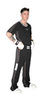 TOP TEN Kickboxing uniform “FLEXZ” = blackgray Black - Gray 130 cm 130 at Bytomic Trade and Wholesale