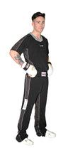 TOP TEN Kickboxing uniform “FLEXZ” = blackgray Black - Gray 130 cm 130 at Bytomic Trade and Wholesale
