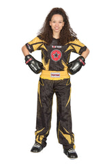 TOP TEN Kickboxing uniform “Future” = blackgray Black - Yellow 130 cm 130 at Bytomic Trade and Wholesale