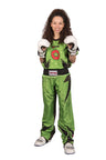 TOP TEN Kickboxing uniform “Future” = blackgray Green - Black 130 cm 130 at Bytomic Trade and Wholesale