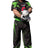 TOP TEN Kickboxing uniform “Future” = blackgray Black - Green 180 cm L at Bytomic Trade and Wholesale