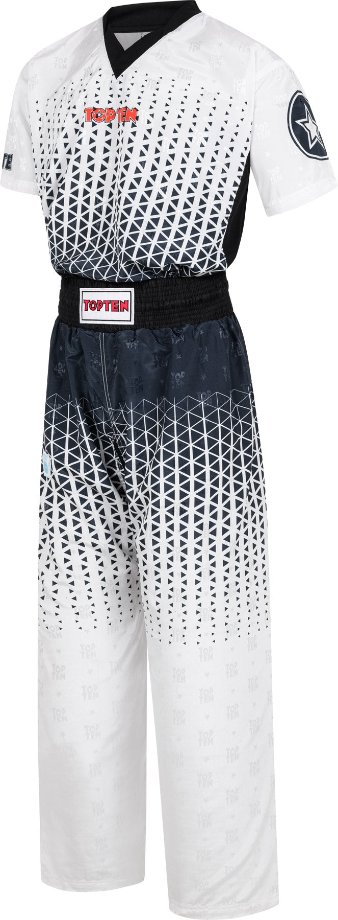 TOP TEN Kickboxing uniform “Grafic” blueblack at Bytomic Trade and Wholesale