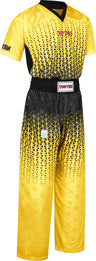 TOP TEN Kickboxing uniform “Grafic” blueblack Yellow - Black XL at Bytomic Trade and Wholesale