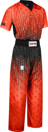 TOP TEN Kickboxing uniform “Grafic” blueblack Red - Black XXL at Bytomic Trade and Wholesale