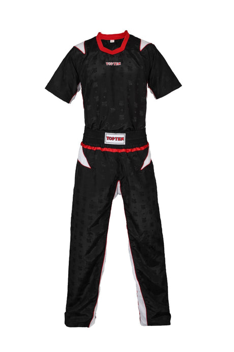 TOP TEN Kickboxing uniform “TTM” = blackgold Black - White 130 cm 130 at Bytomic Trade and Wholesale