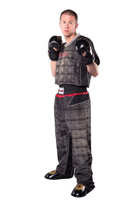 TOP TEN Kickboxing uniform “Snake” = blacksilver Black - Silver 190 cm XL at Bytomic Trade and Wholesale