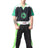 TOP TEN Kickboxing uniform “Star” = blackgreen Black - Green 140 cm 140 at Bytomic Trade and Wholesale