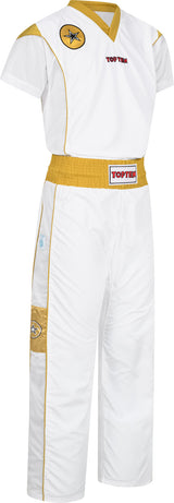 TOP TEN Kickboxing uniform “Star Edition” = blackgold White - Gold 130 cm 130 at Bytomic Trade and Wholesale