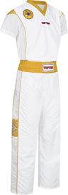 TOP TEN Kickboxing uniform “Star Edition” = blackgold White - Gold 130 cm 130 at Bytomic Trade and Wholesale