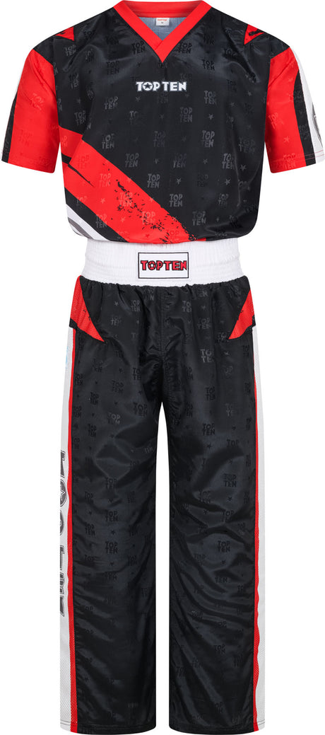 TOP TEN Kickboxing uniform “Urban Arts” blackred at Bytomic Trade and Wholesale