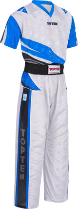 TOP TEN Kickboxing uniform “Urban Arts” blackred White - Blue XXL at Bytomic Trade and Wholesale