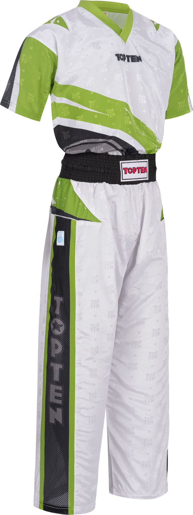 TOP TEN Kickboxing uniform “Urban Arts” blackred White - Green M at Bytomic Trade and Wholesale