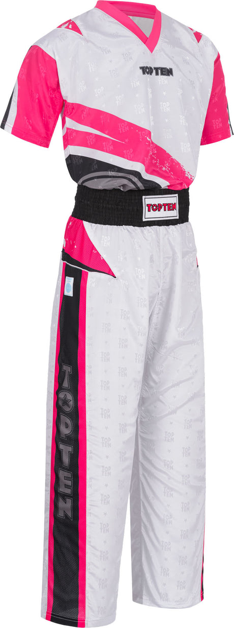 TOP TEN Kickboxing uniform “Urban Arts” blackred White - Pink L at Bytomic Trade and Wholesale