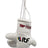 TOP TEN Mini boxing gloves “ITF” White at Bytomic Trade and Wholesale