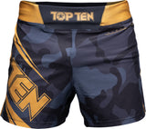 TOP TEN MMA MMA Shorts “Black Force” Camouflage blackblack at Bytomic Trade and Wholesale