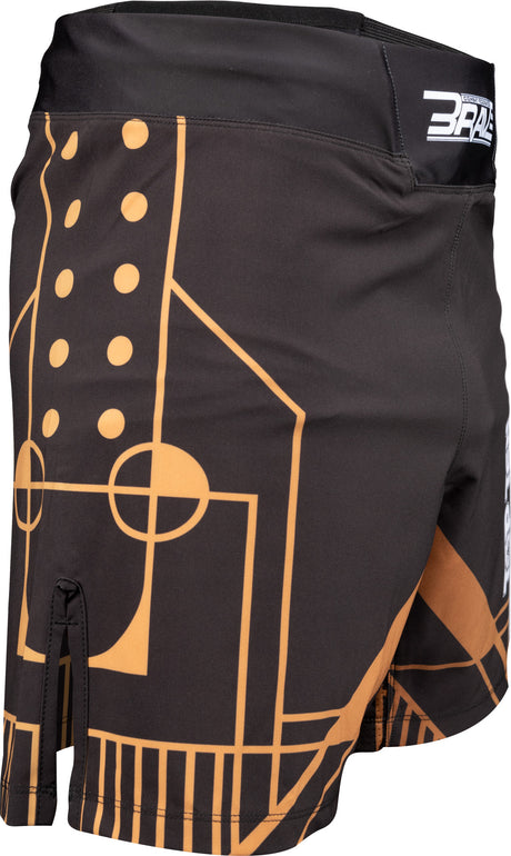 TOP TEN MMA MMAShorts “BRAVE” blackgold Black - Gold S at Bytomic Trade and Wholesale
