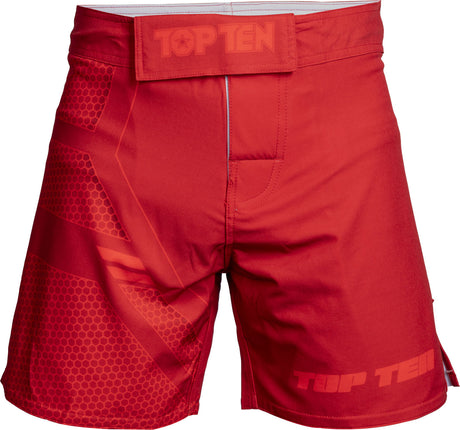 TOP TEN MMA MMAShorts “COMBat” Red S at Bytomic Trade and Wholesale