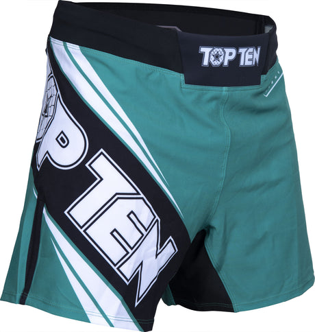 TOP TEN MMA MMAShorts “Fight Team” Green S at Bytomic Trade and Wholesale