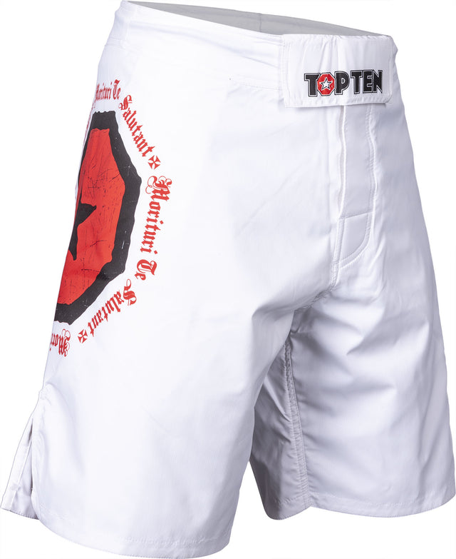 TOP TEN MMA MMAShorts “Morituri Te Salutant = White 150 cm XS at Bytomic Trade and Wholesale