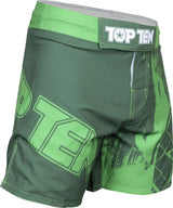 TOP TEN MMA MMAShorts “Power Ink” Green S at Bytomic Trade and Wholesale