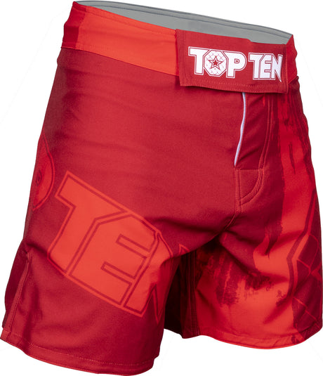 TOP TEN MMA MMAShorts “Power Ink” Red XXL at Bytomic Trade and Wholesale
