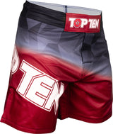 TOP TEN MMA MMAShorts “PRISM” Red 180 cm L at Bytomic Trade and Wholesale