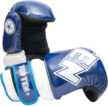TOP TEN Pointfighter “Glossy Block” blackred Blue - White S at Bytomic Trade and Wholesale